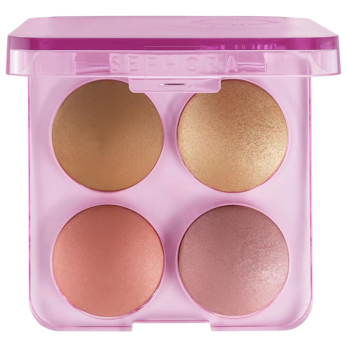 COLORFUL FACE BRONZER, BLUSH & HIGHLIGHTER PALETTE